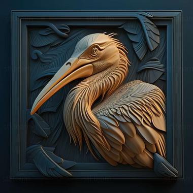 3D модель Pelecanus thagus (STL)